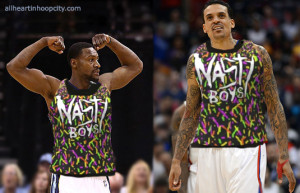 Tony Allen and Matt Barnes as the Nasty Boys